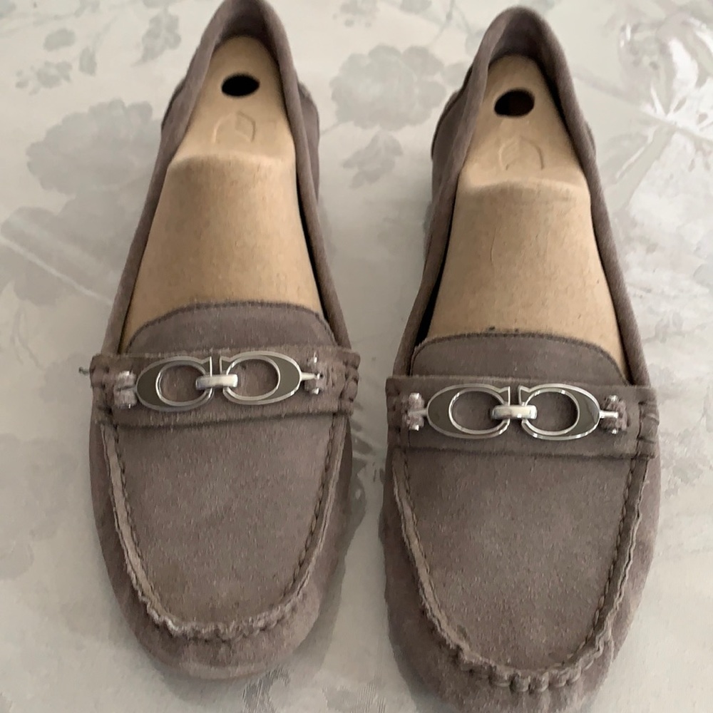 Coach suede driving moccasins